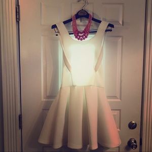 White Fit & Flair Dress